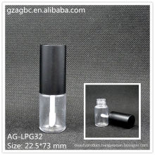 Transparent&Empty Plastic Round Lip Gloss Tube AG-LPG32, AGPM Cosmetic Packaging , Custom Colors/Logo